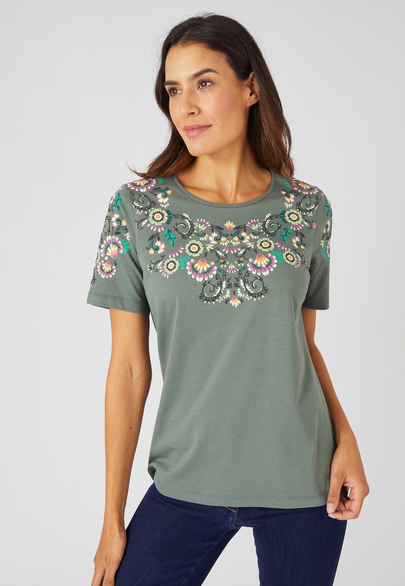 Damart Camiseta estampada - eucalyptus