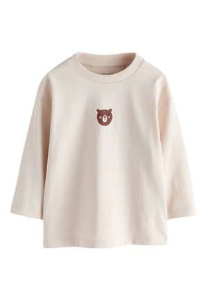 Next, REGULAR FIT - LONG SLEEVE SMALL GRAPHIC PRINTED T-SHIRT . - T-shirt à manches longues - neutral bear