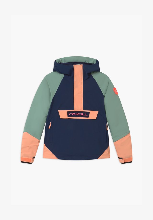 ANORAK - Laskettelutakki - blue/mint/apricot