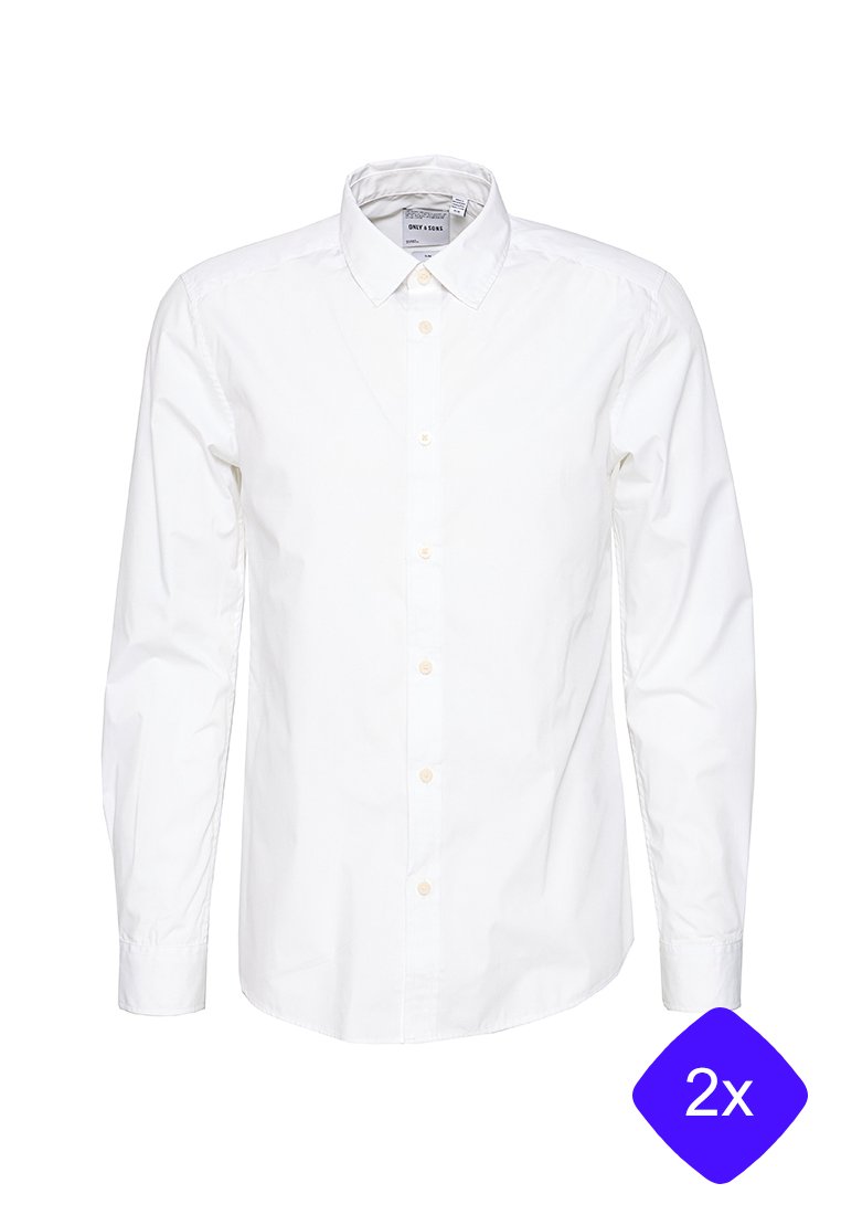 Only & Sons Zakelijk overhemd wit