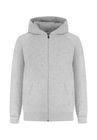 Smilodox Zip-up sweatshirt - grau melange