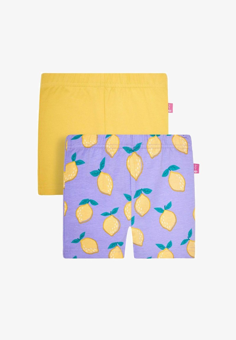 JoJo Maman Bébé 2-PACK - REGULAR FIT - Šortai - lilac purple lemon & yellow