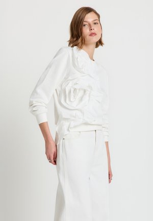 APPLICAZIONI - Sweatshirt - bianco lana