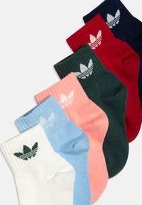 adidas Originals KIDS SOCK UNISEX 6 PACK - Ponožky - clear sky/night indigo/semi pink spark/team victory red