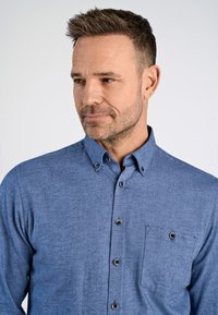 Jack's Sportswear MÉLANGE BRUSHED  - Camicia - dusty blue mel