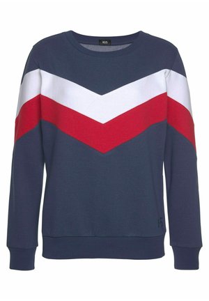 Collegepaita - marine-rot-weiß