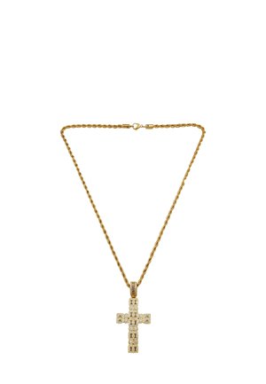 HIP-HOP CROSS - Collana - gold-coloured/weiss