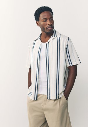 REGULAR FIT - SHORT SLEEVE STRIPE - Camicia - white blue