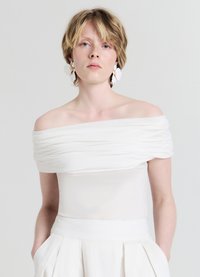 Calliope T-shirt basic - bianco lana