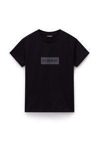 BOX LOGO - T-shirt con stampa - black