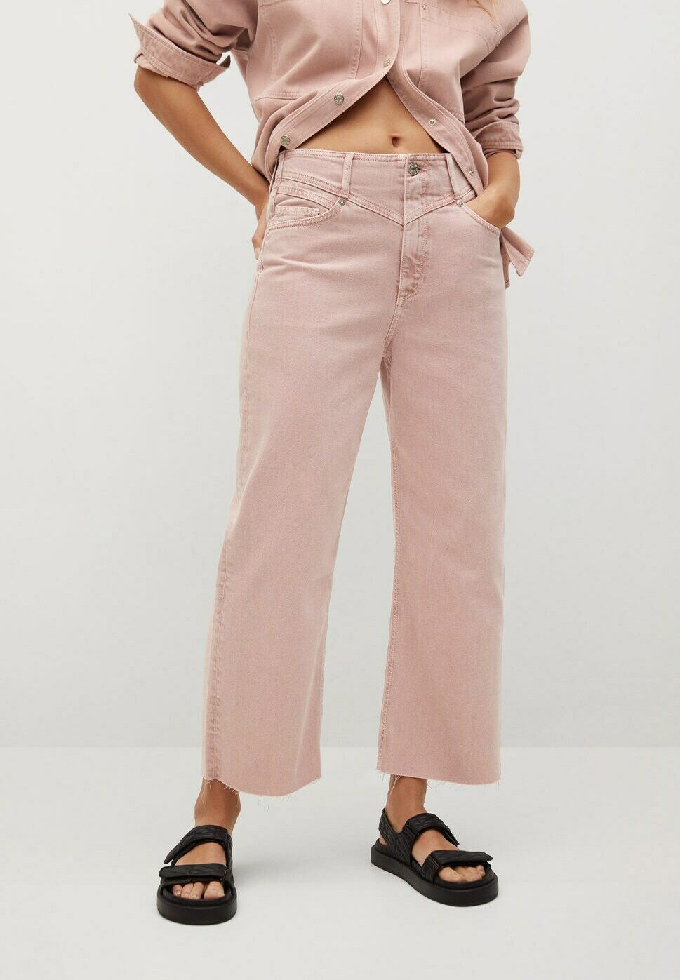 Mango JULIETA - Vaqueros a campana - licht/pastelpaars/rosa - Zalando.es