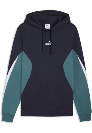 ESSENTIALS COLOURBLOCK  - Hættetrøje - new navy
