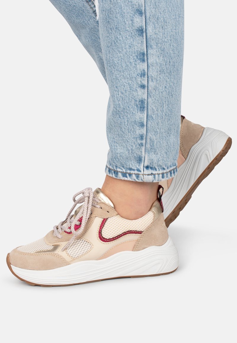 PS POELMAN TRIANGLE - Sneakers laag - beige with combination