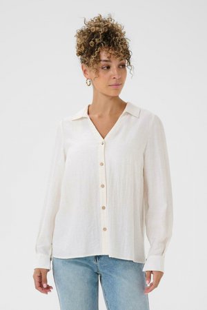 CRHEIDY - Gombos blúz - whisper white melange