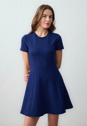 Jimmy Key SHORT SLEEVE CREW-NECK MINI - Robe en jersey - dark blue