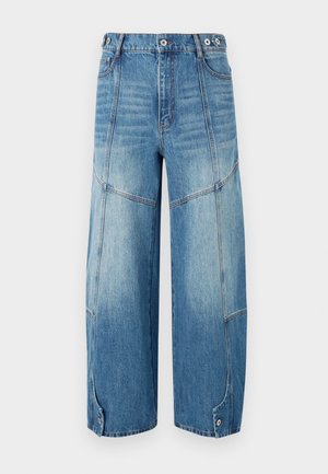PATCHED TROUSERS - Traperice opuštenog kroja - blue