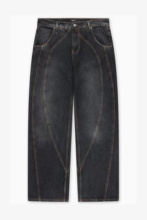 FAVELA RIGID BALLOON CUTLINE UNISEX - Platūs džinsai - grey vintage