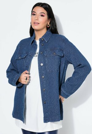 Studio Untold SHIRT WIDE SHAPE LONG SLEEVE - Farkkutakki - blue denim