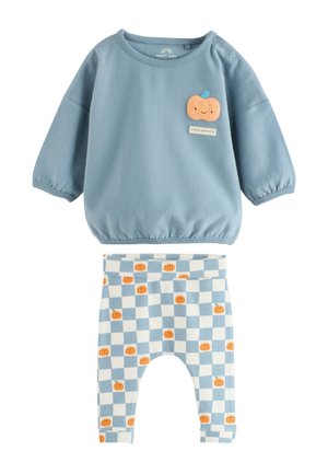 Next, REGULAR FIT - TOP AND LEGGING BABY UNISEX SET  - Legging - blue pumpkin