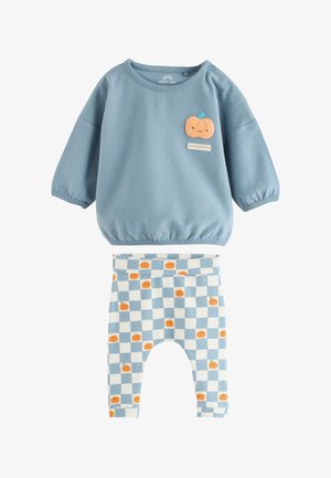 Next, REGULAR FIT - TOP AND LEGGING BABY UNISEX SET - Leggings - blue pumpkin
