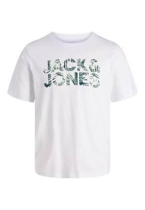 JJEJEFF LOGO TEE - Trükipildiga T-särk - white