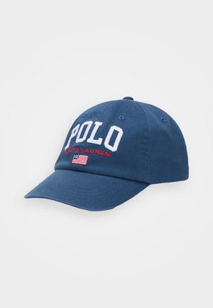 Polo Ralph Lauren FLAG LOGO COTTON CHINO BALL CAP - Lippalakki - clancy blue