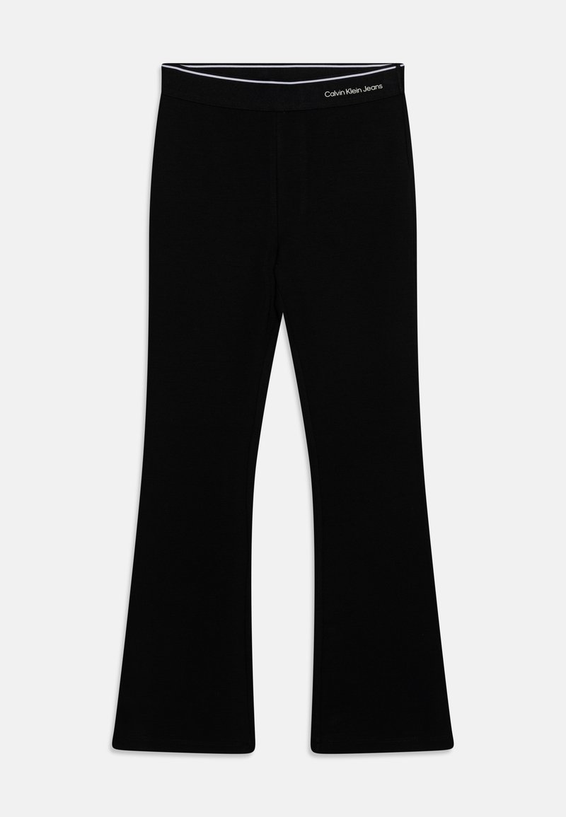 Calvin Klein Jeans - LOGO TAPE PUNTO PANTS - Kalhoty - black, Zvětšit