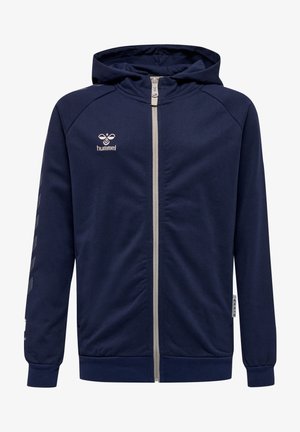 MOVE GRID ZIP - Sweat zippé - marine