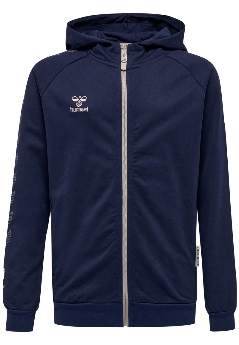 Hummel - MOVE GRID ZIP  - Sweat zippé - marine, Agrandir