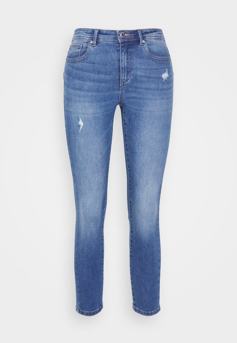 Jeans Only Femme ONLY Jean Skinny ONLWAUW - Taille Moyenne Fit Élastique | Denim Délavé | 64% Coton | Coupe Slim Pantaloni Eleganti Donna