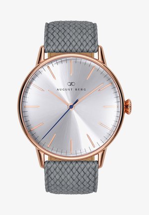 UHR SERENITY SIMPLY WARM GREY PERLON 40MM - Ure - sunray silver