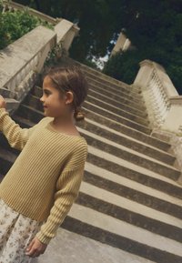 Next SET - Striktrøje - yellow ditsy