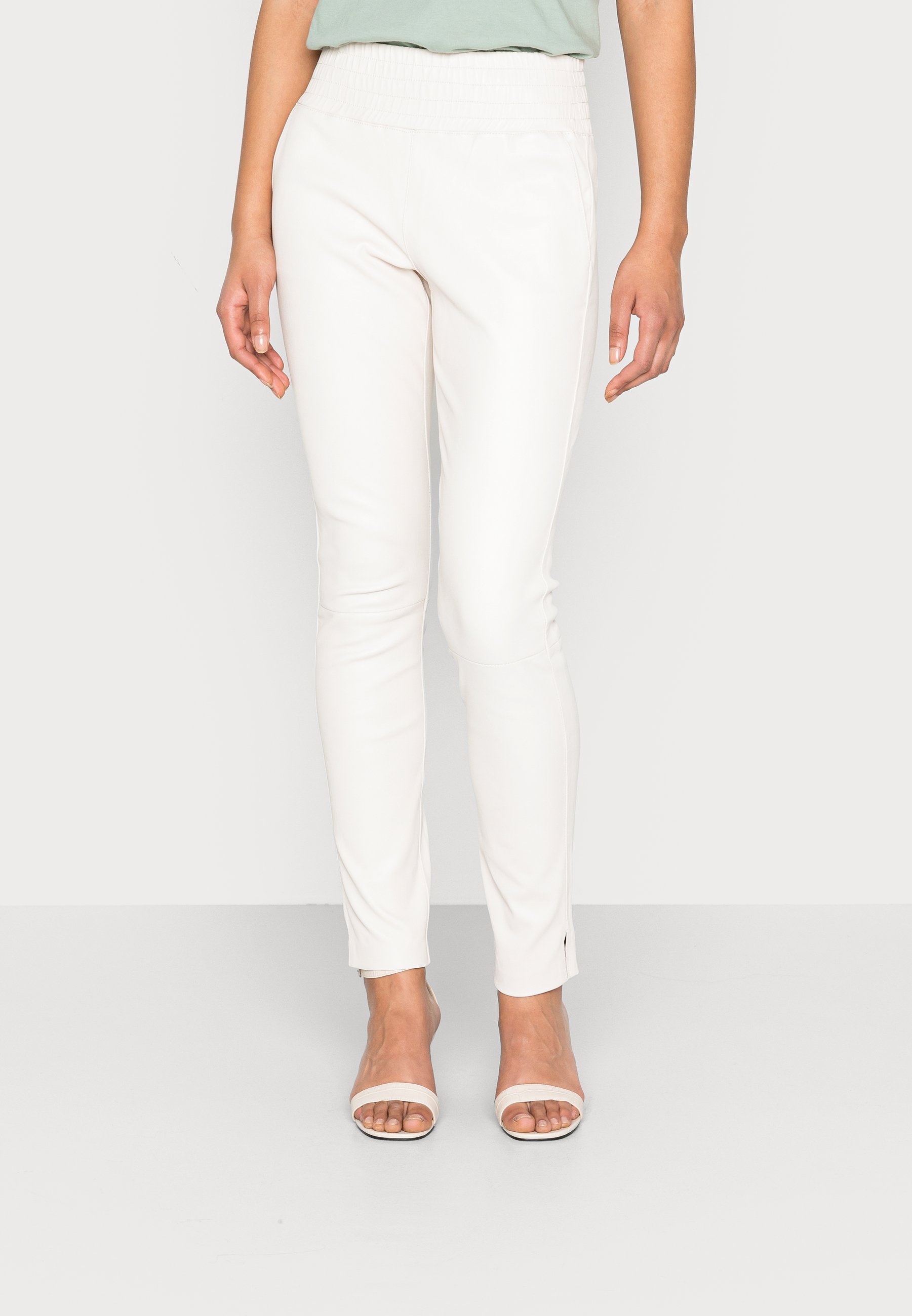 Josh V leren broek in wit - witte leren broek - josh V GINNY -  thebigfashionoutlet