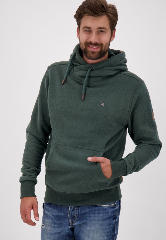 JOHNSON - Hoodie - dark forrest