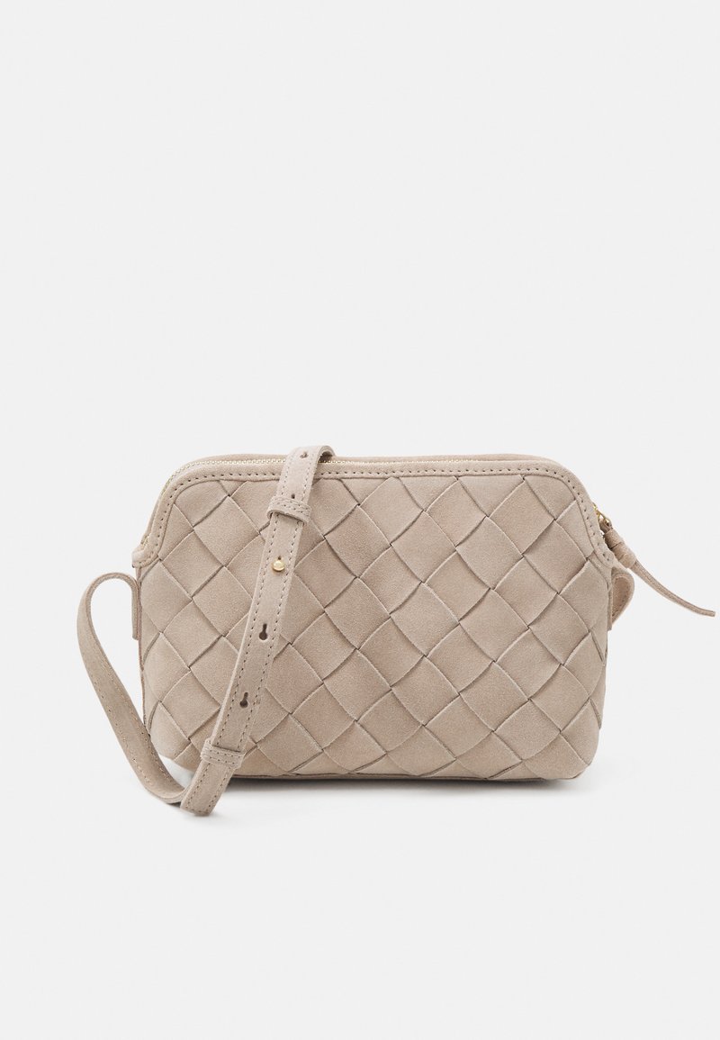 Zign LEATHER - Cross body bag - taupe