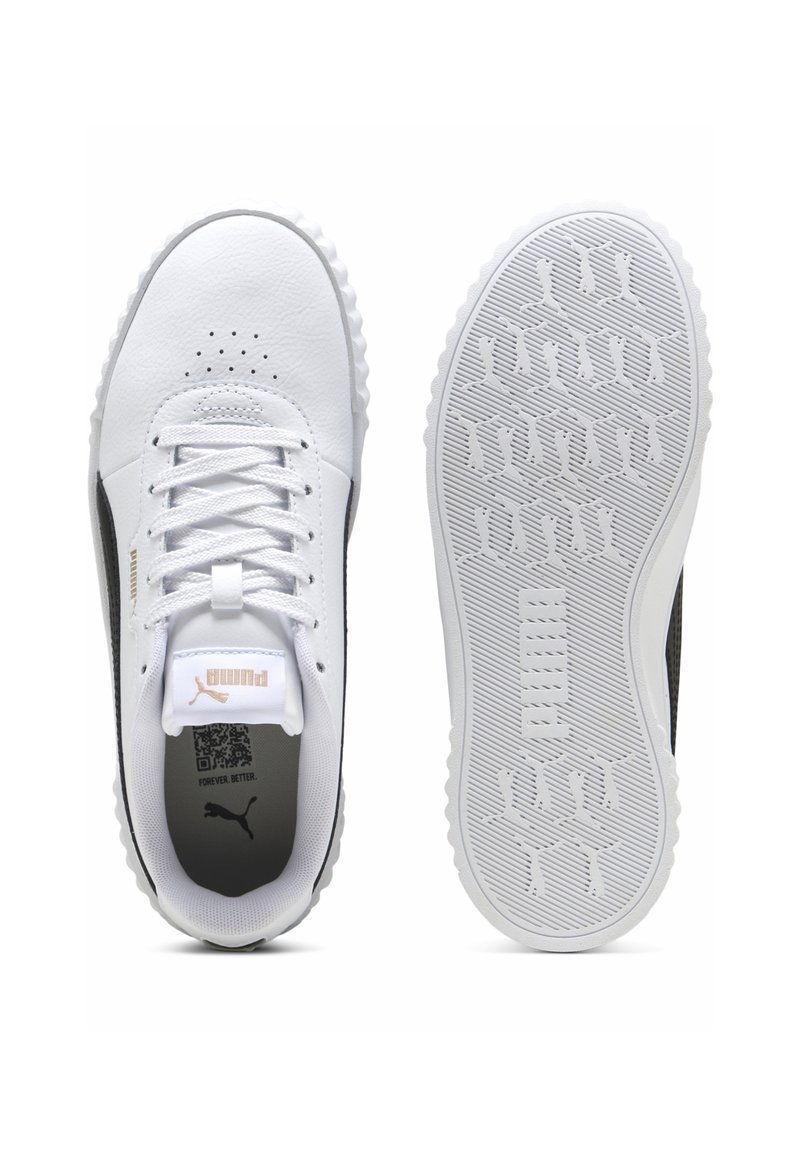 Puma CARINA 3.0 - Tenisky - white black gold