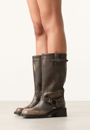 sacha, BIKER MIT SCHNALLEN - Cowboy-/Bikerboot - dark grey