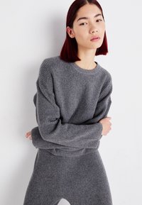 GAP CASHSOFT SHAKER CREW - Pullover - charcoal heather