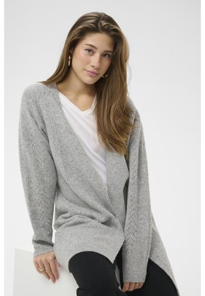 CRHOLIDAY LONG KNIT CARDIGAN - Kardigan - light grey melange