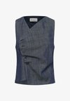 MWDAZZIE TOP - Top - dark blue wash