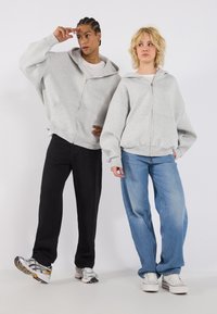 YOURTURN SCUBA ZIP UNISEX - Felpa con zip - mottled light grey