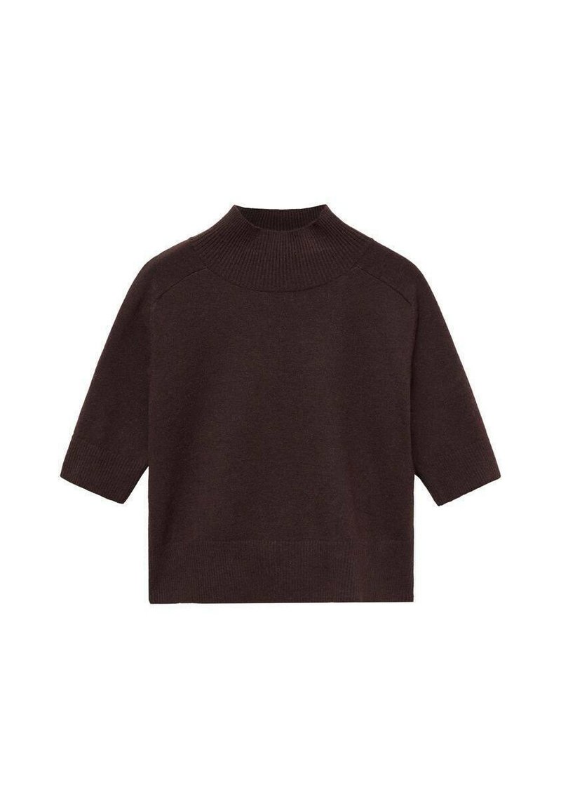 Mango T-shirt basic bruin