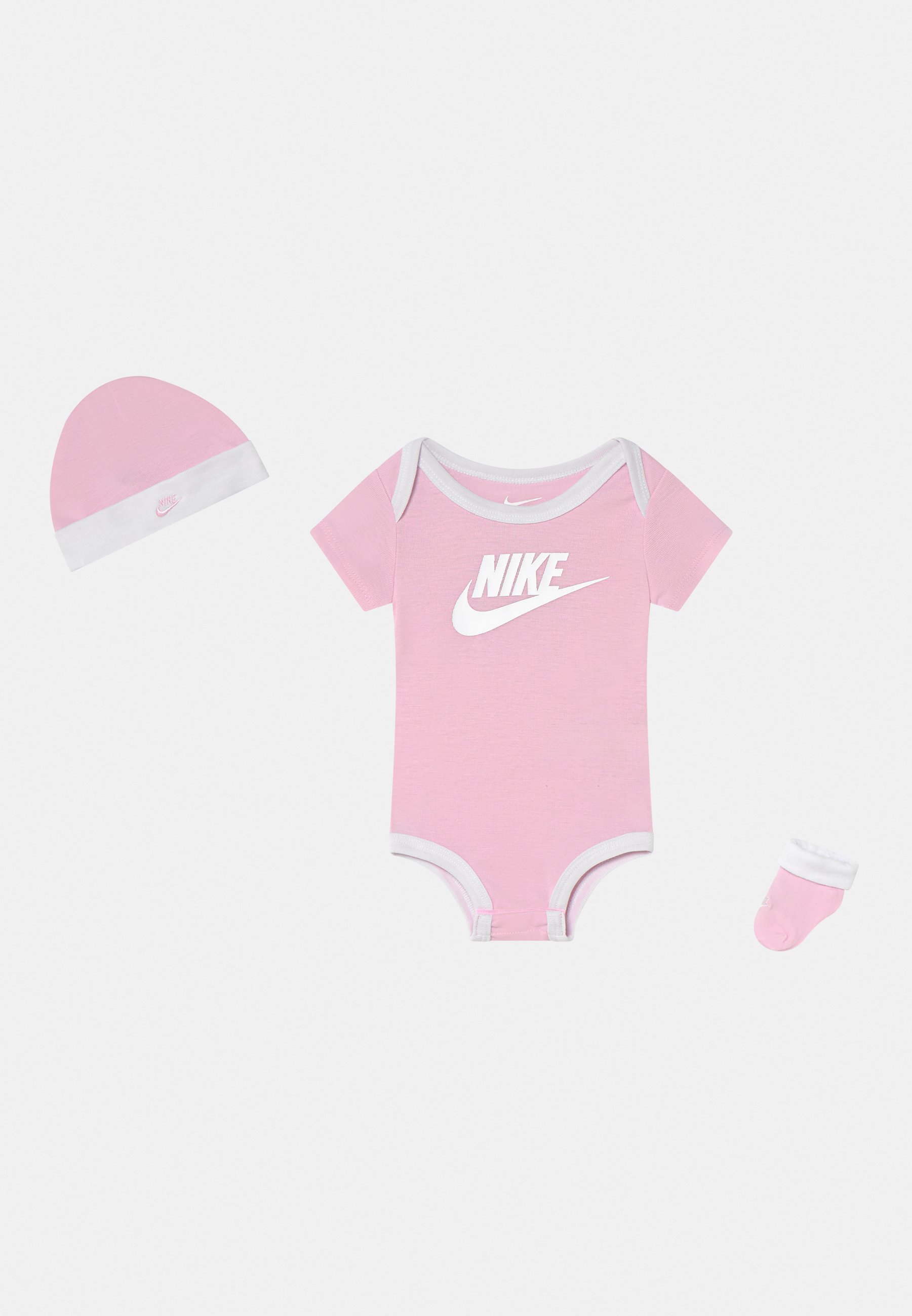 Nike Sportswear NIKE BABY 3 PIECE GIFT SET BODY BOOTIES & BEANIE UNISEX -  Mütze - pink foam/pink