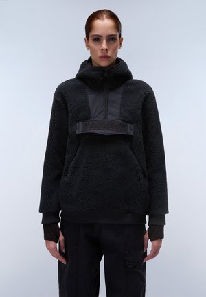 SELINE - Fleecová mikina - black