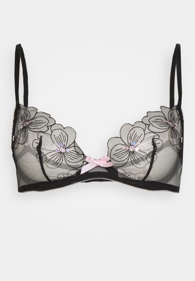 Agent Provocateur ANIE BRA - Sujetador con aros - black/baby pink