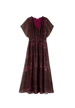 Oltre, VESTITO FLARE FANTASIA - Maxi-jurk - marrone