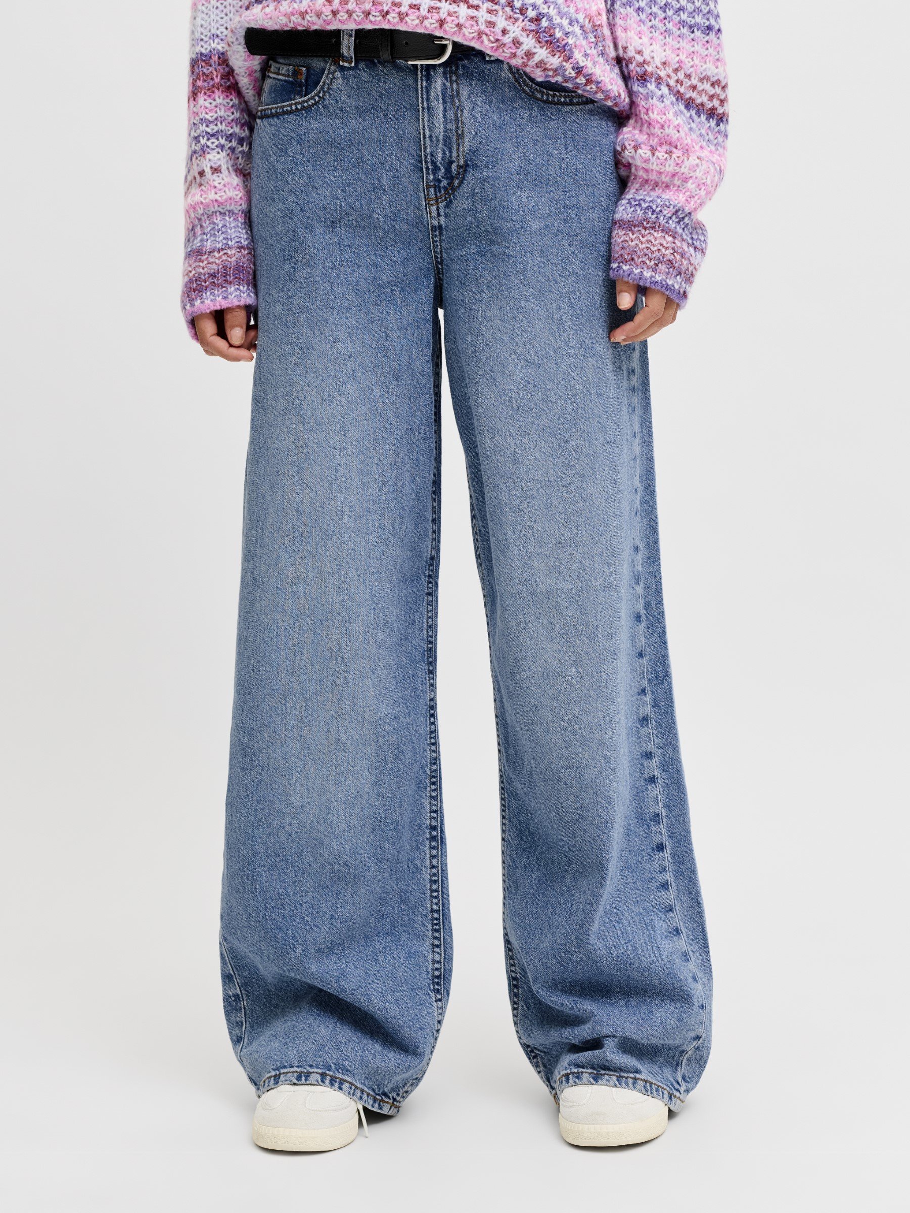 JJXX JXTOKYO WIDE - Wide Leg - light blue denim/light-blue denim