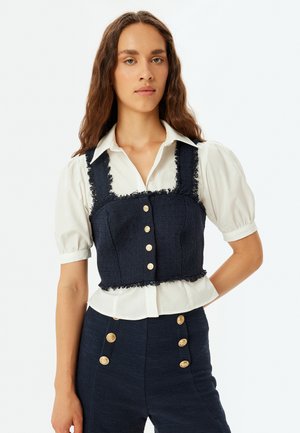 Koton CROP - Bluse - dark blue
