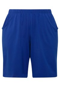 Ulla Popken BERMUDA - Shorts - blue/(rood)paars gemêleerd