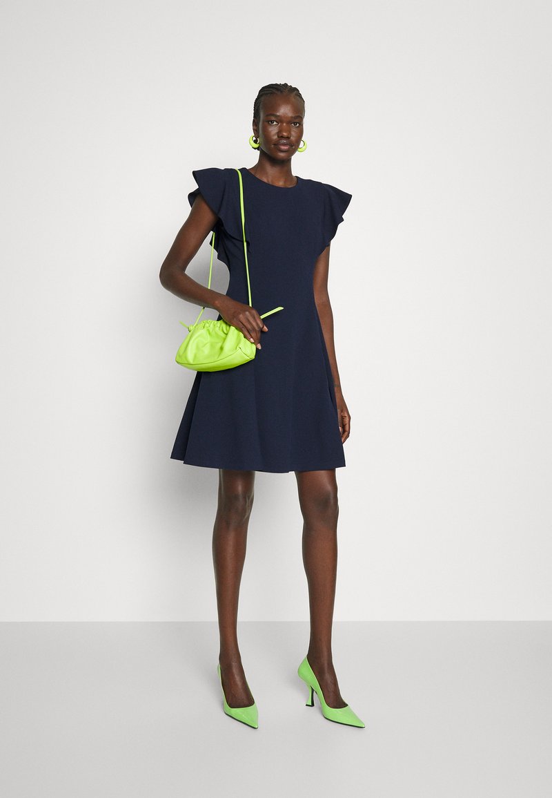 dkny ruffle dress